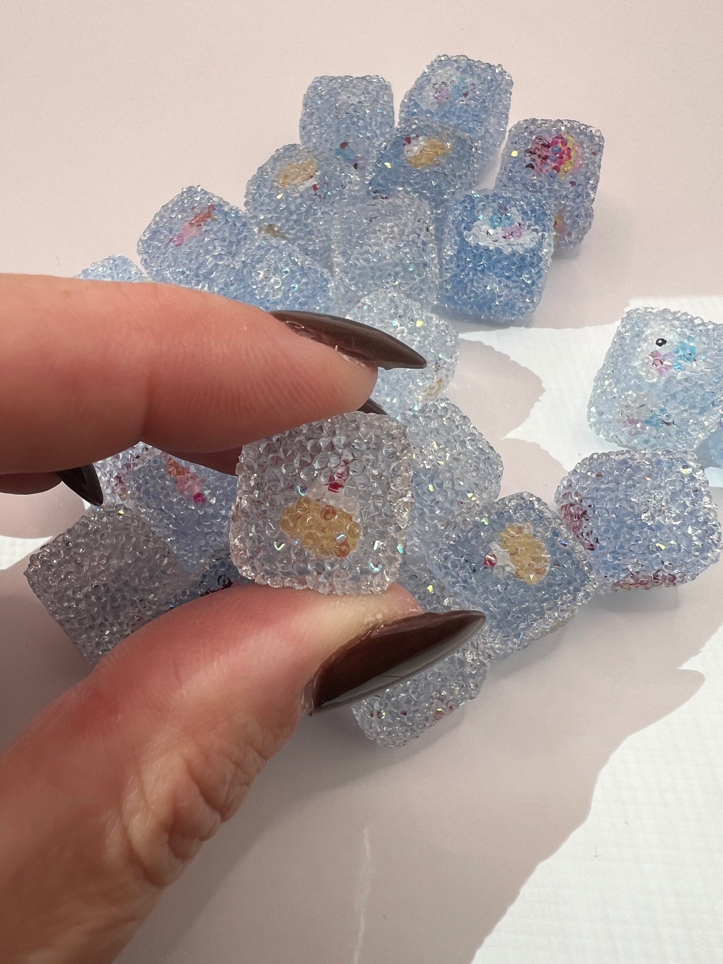 Blue Cupcake Sugar Cubes