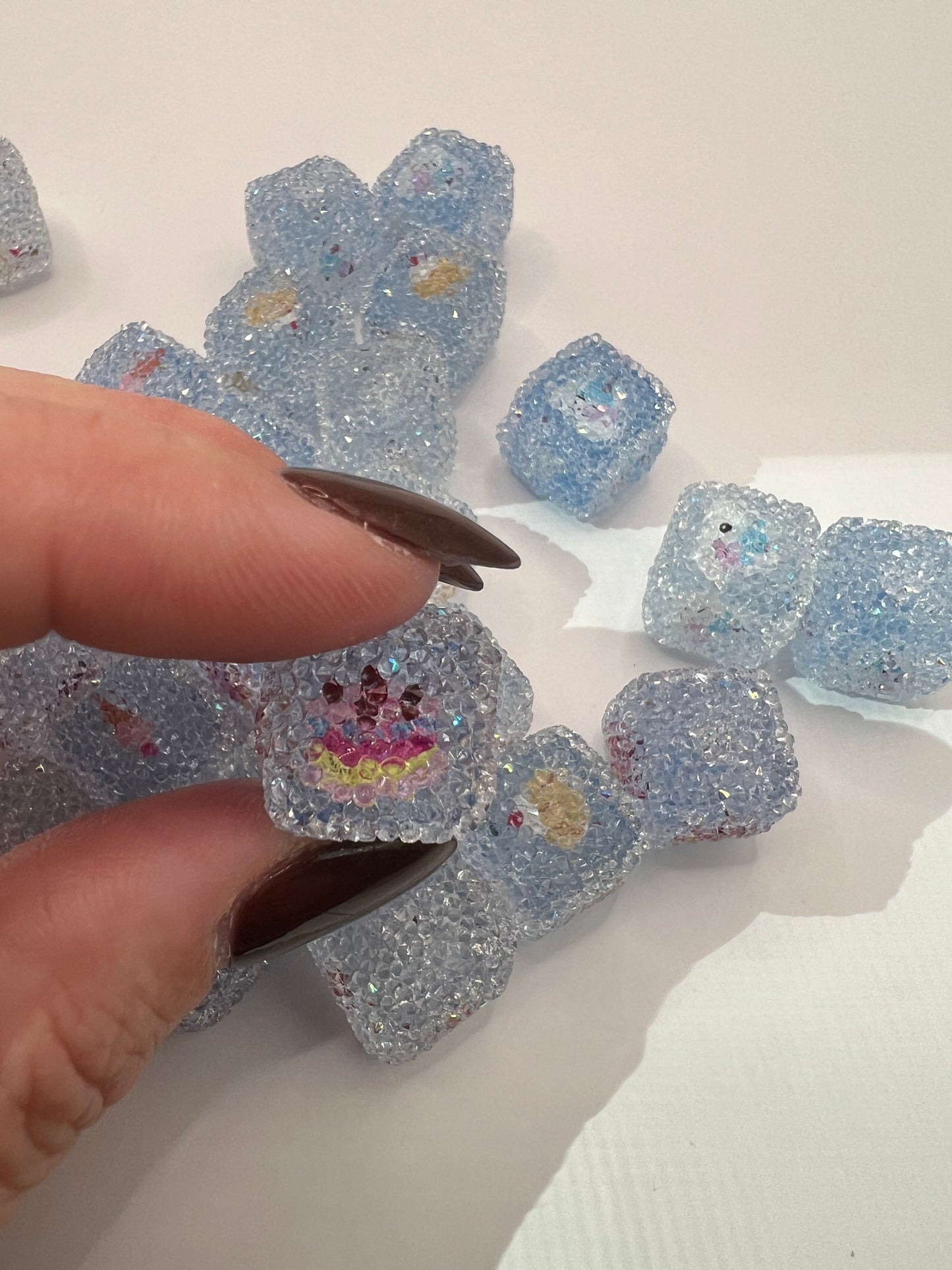 Blue Cupcake Sugar Cubes