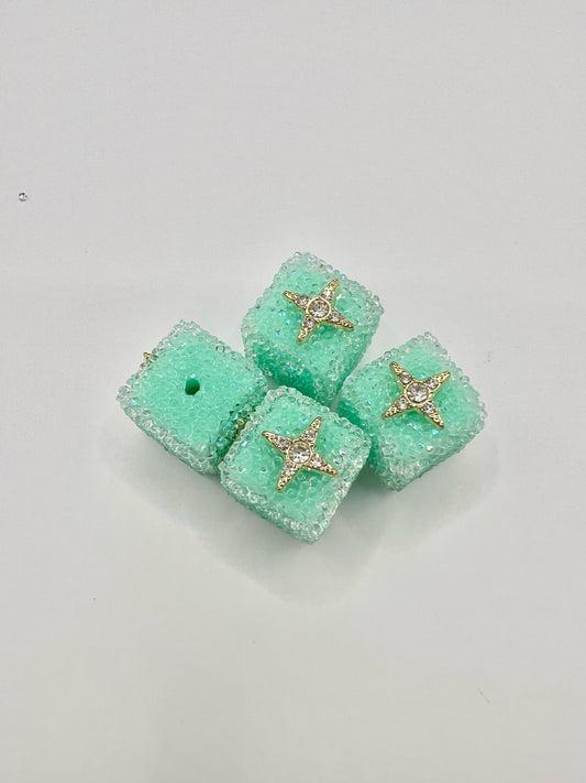 Mint Star Sugar Cube