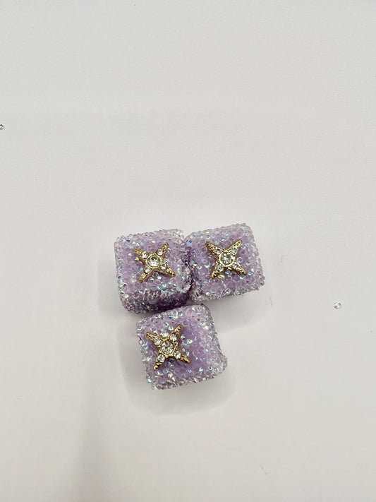 Purple Star Sugar Cube