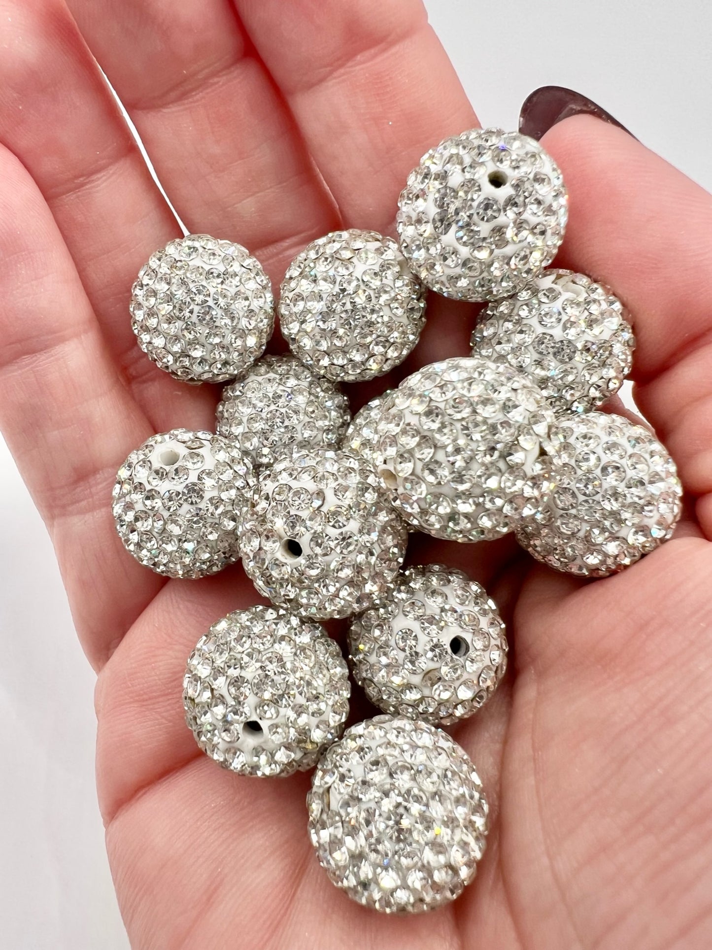 Crystal Rhinestone 15mm bead