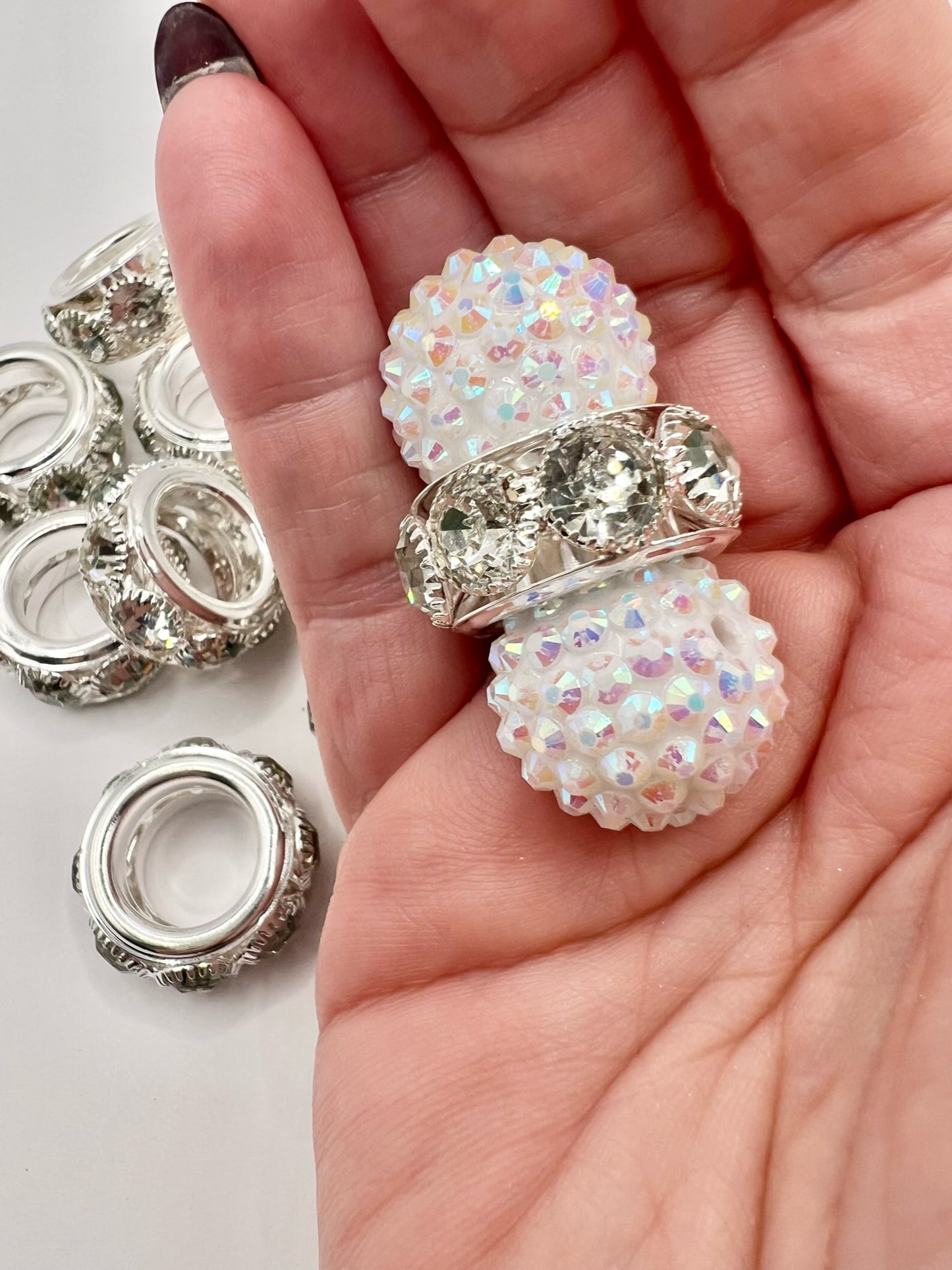 Large Rhinestone Spacer