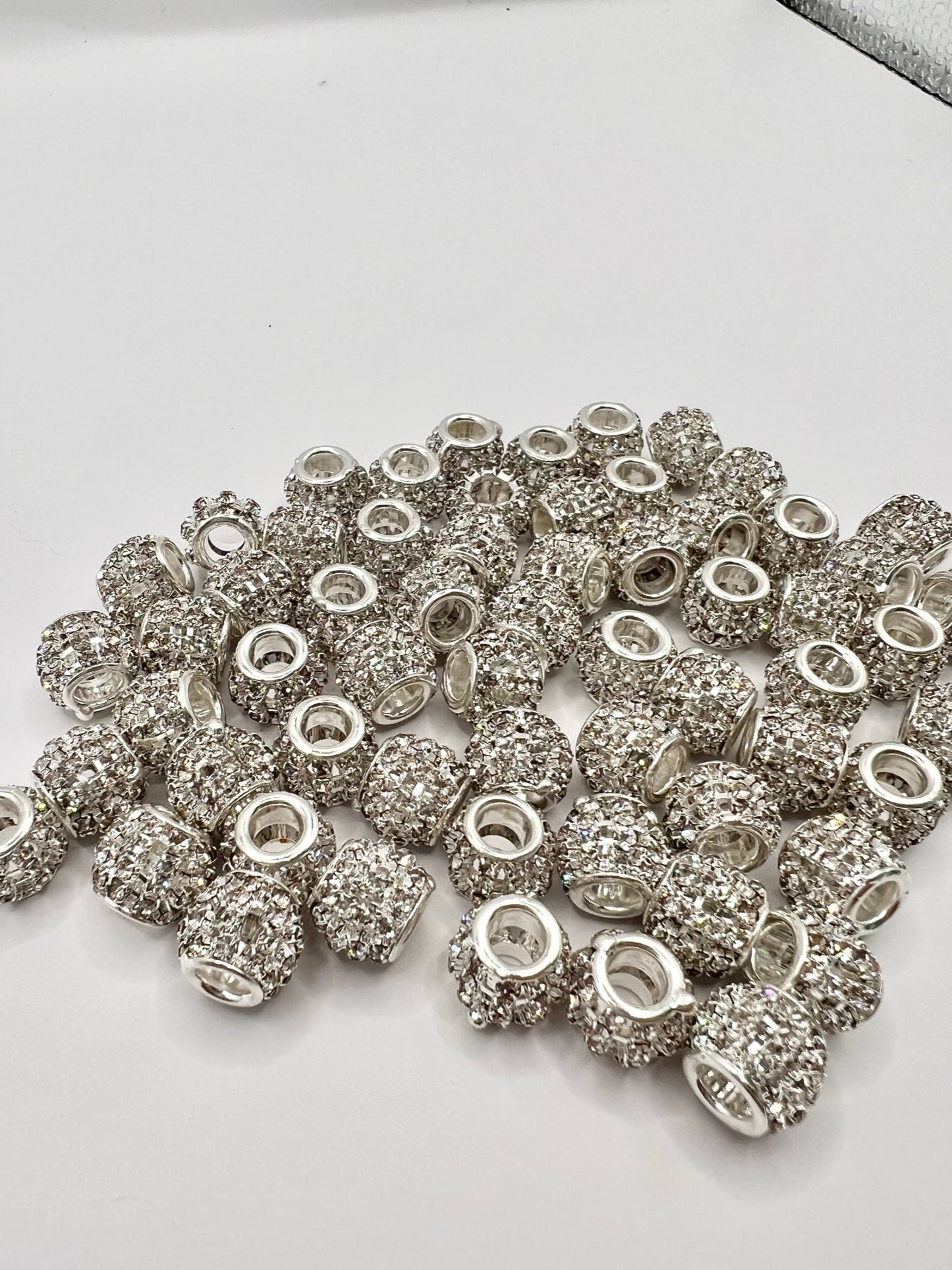Round Rhinestone Spacer