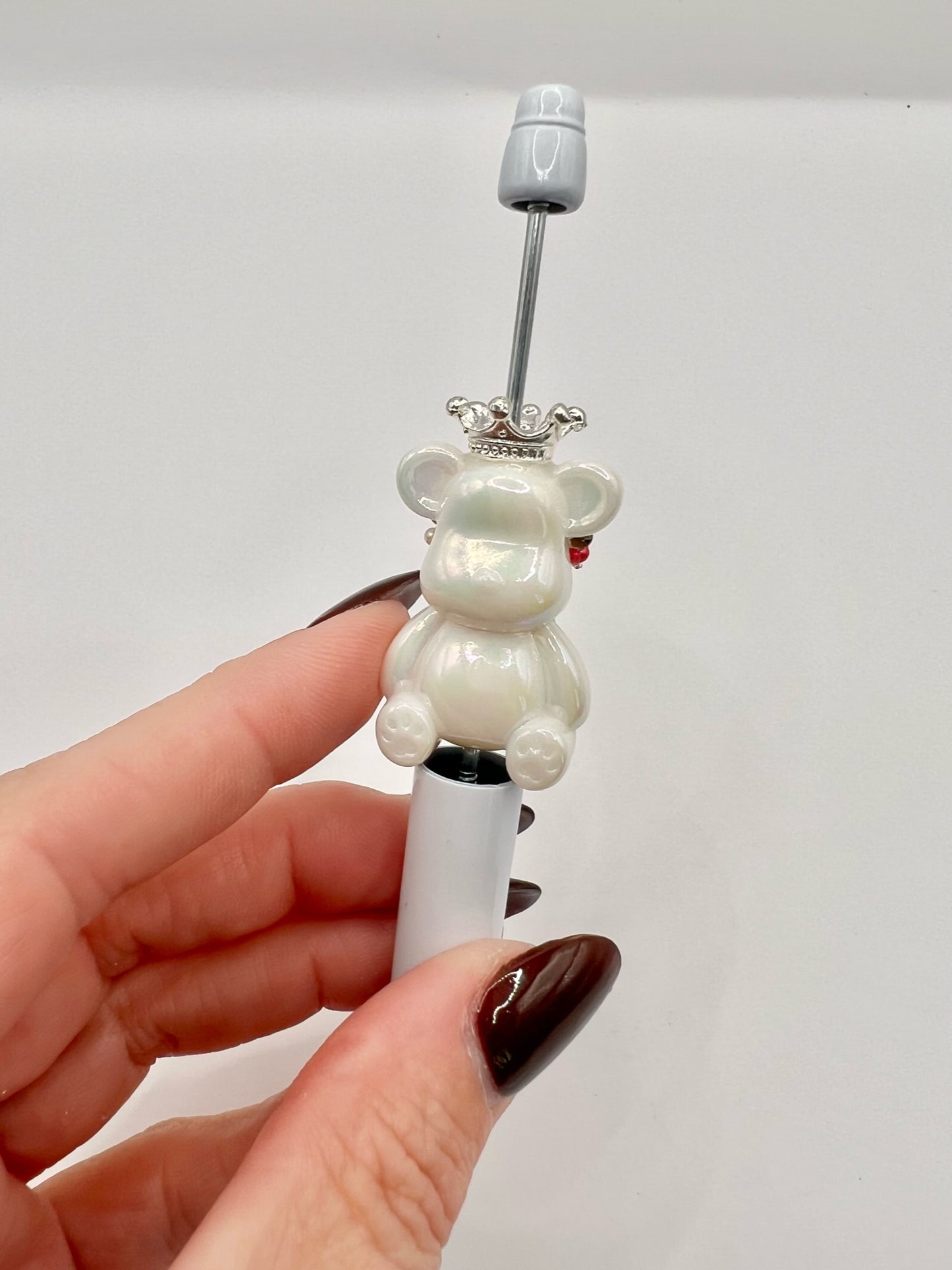 Luminous White Bear Bead