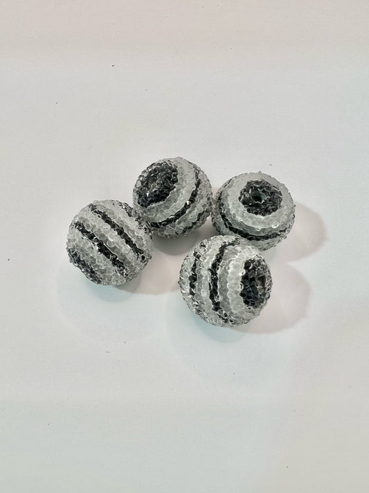 Resin Black Sugar Beads