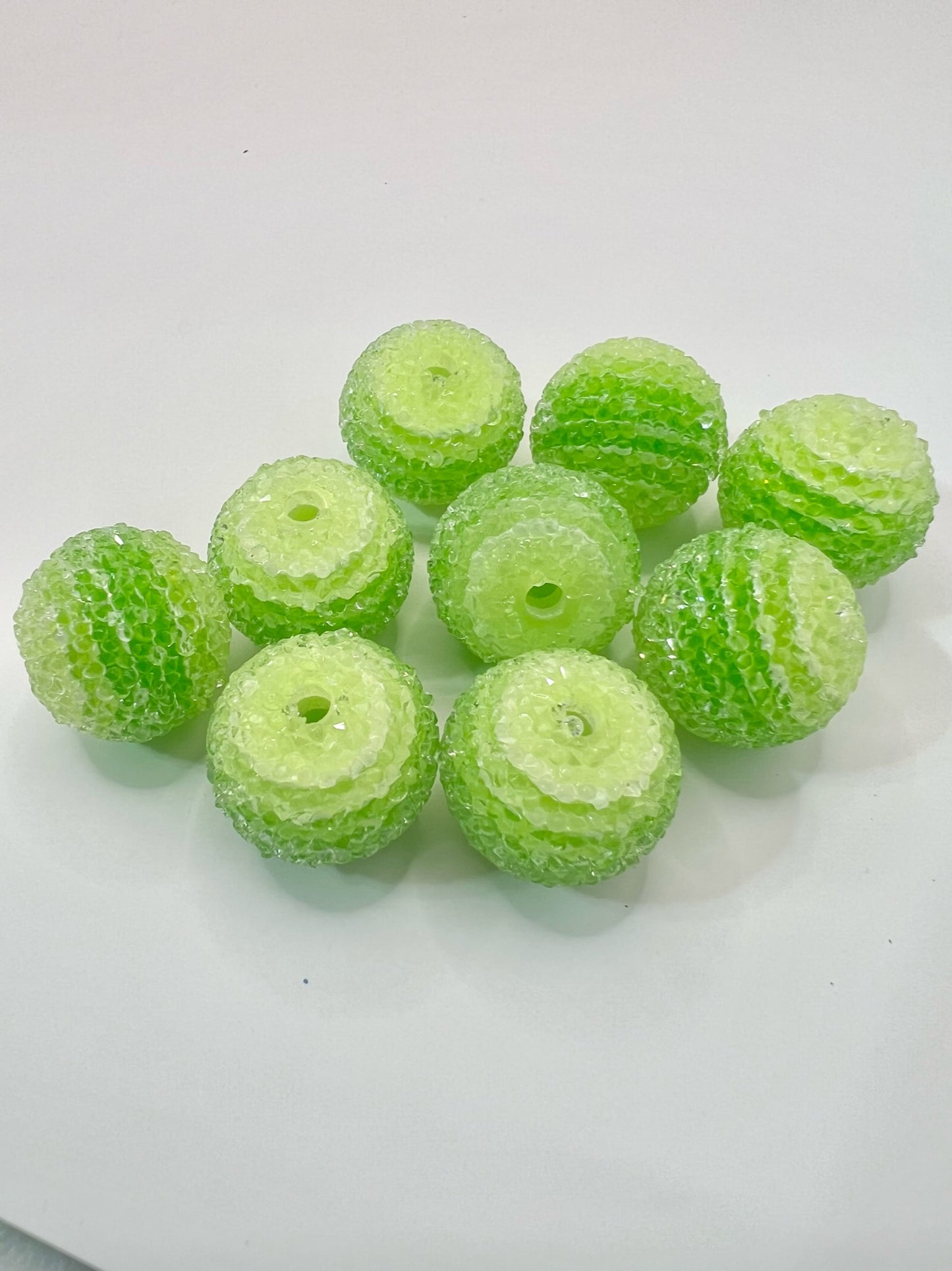 Resin Green Sugar Bead