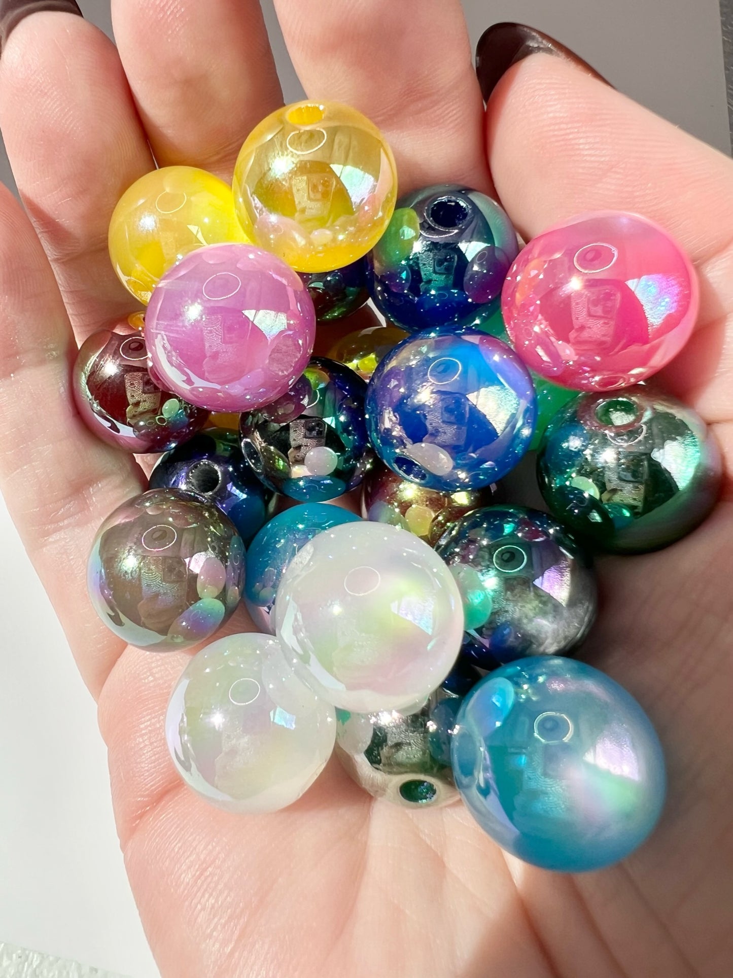 Luminous Mixed 15mm Beads