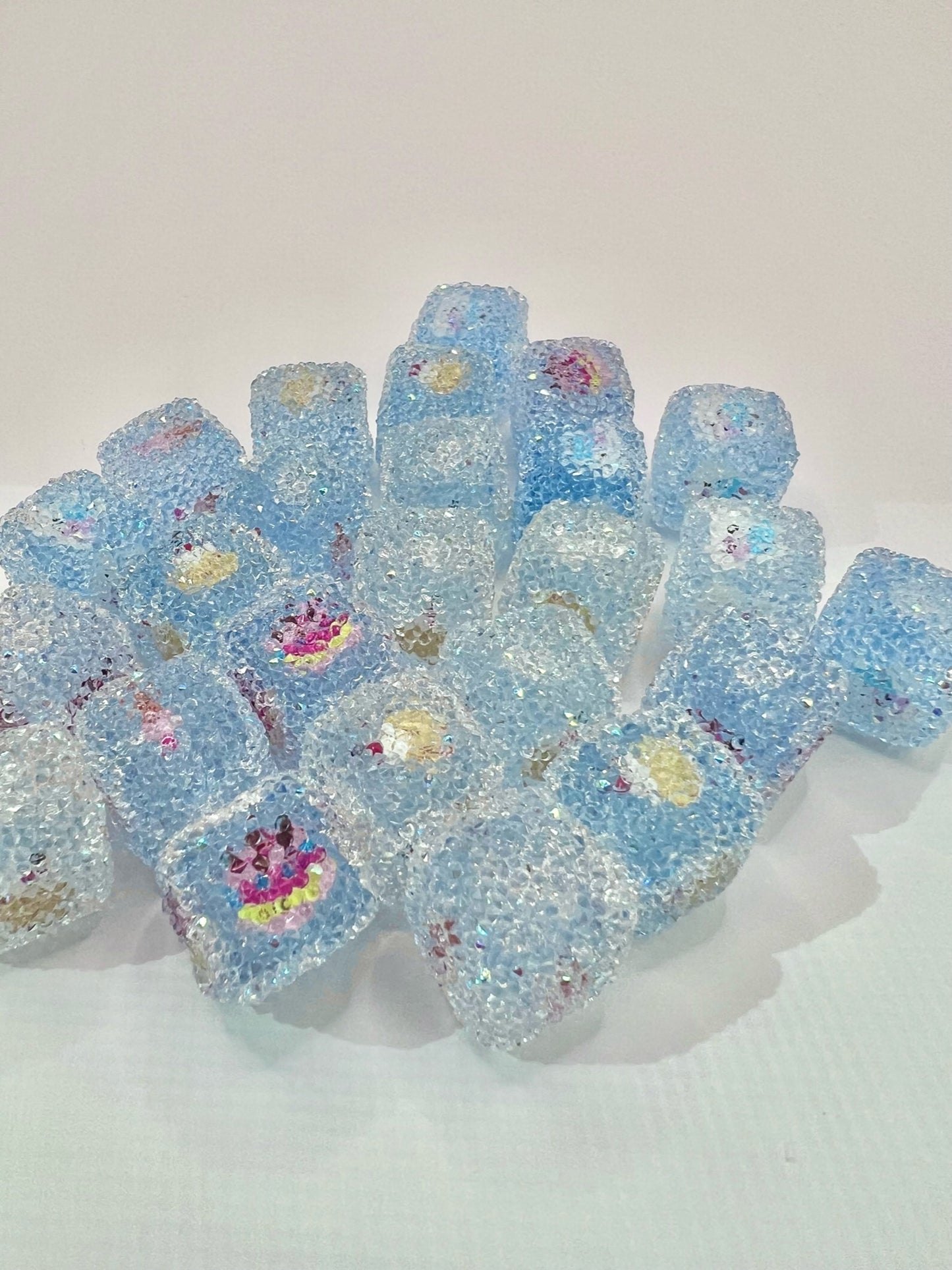 Blue Cupcake Sugar Cubes